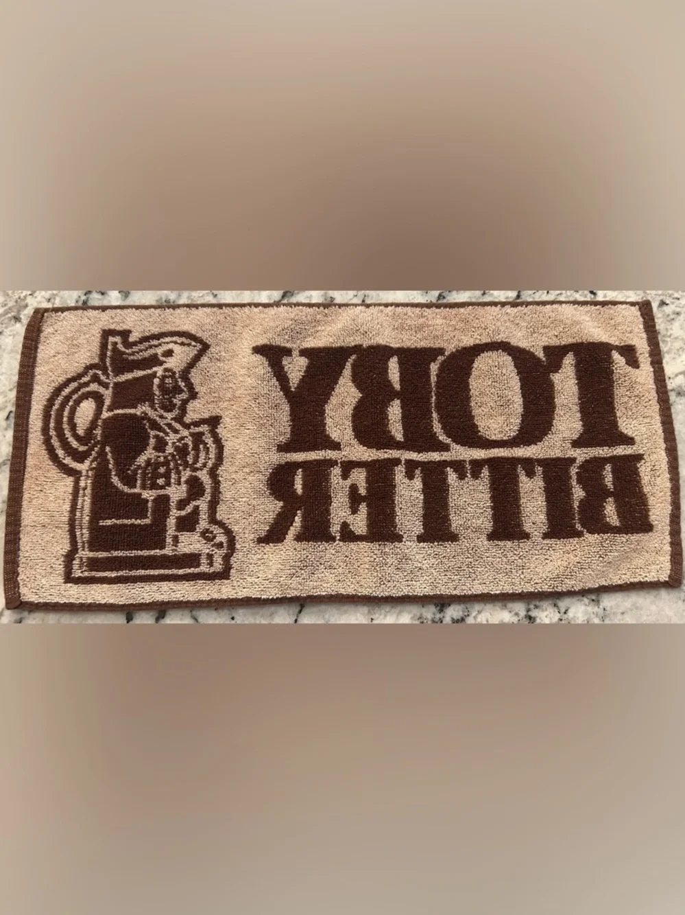 Vintage Toby Bitter Bar Towel